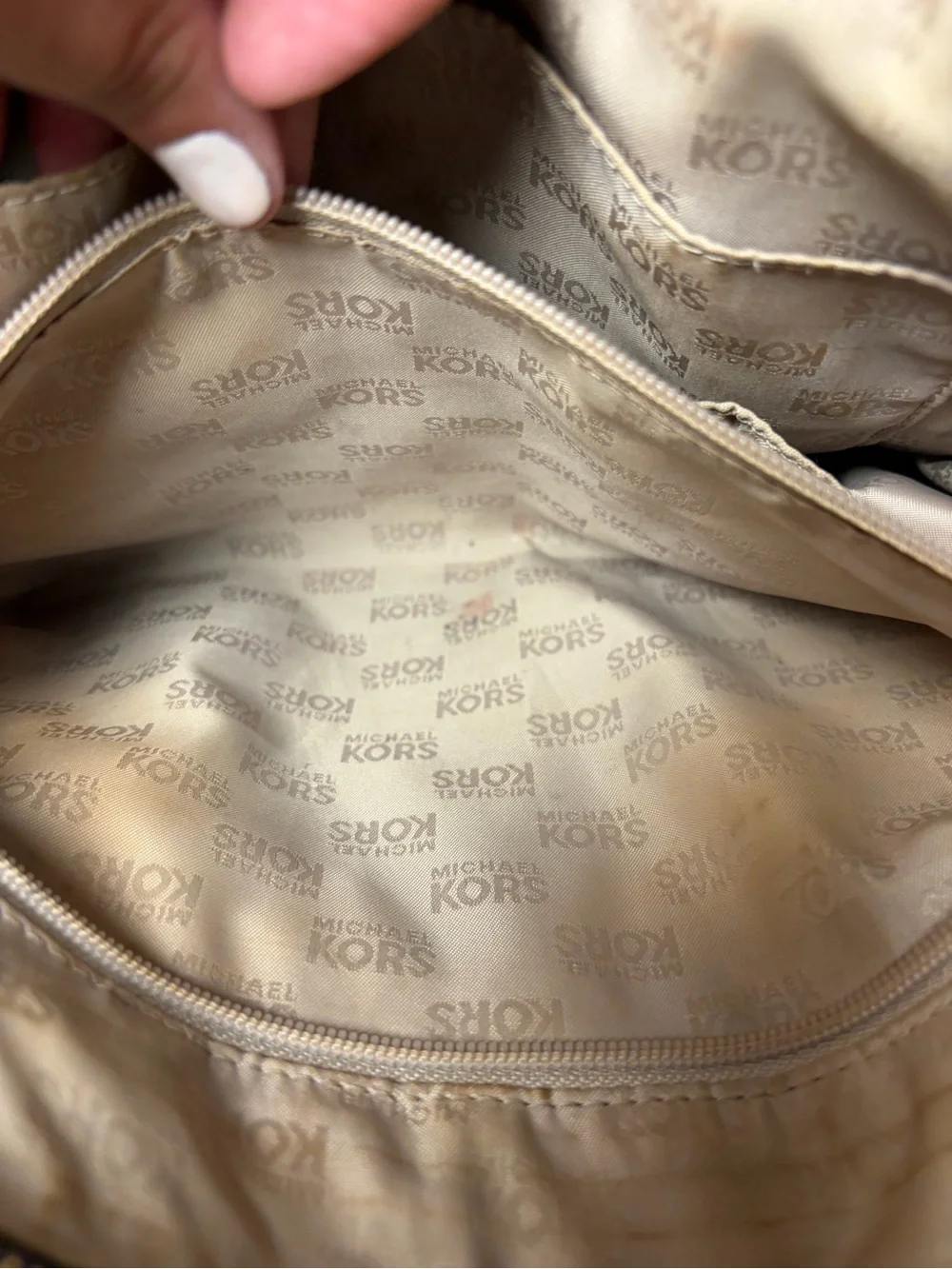 Michael Kors Rich Eggplant Leather